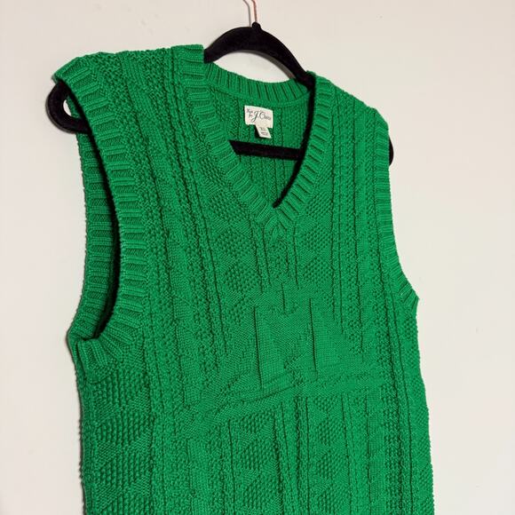J.Crew Mens Sweater Vest XS Green Sailboat - Picture 3 of 8
